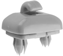 GroveEss Auto Sun Visor Clip,Durable Replacement Hook Bracket for Most Cars A1 A3 A4 A5 Q3 Q5 A7 B6 B7 B8 S4 S5 Reference Parts No 8U0857562A,8E0857562ce(Grey)