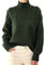 TEPTDirio Women's Long Line Jumpers - Funnel Neck & Cropped Turtleneck in Orange & Purple - Boat Neck Styles for Women UK