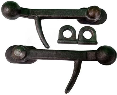 COPPIA GANCI MEDI DX E SX CHIUSURA A PALLA SPONDA RIMORCHIO CARRELLO PERNO