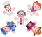 JOINPAYA 5 Stück Fingerspielzeug Für Kinderspielzeug Kinderspielzeug Stofftier Niedliche Form Fingerpuppen Stoff Fingerpuppen Spielzeug Bezaubernde Fingerpuppen Pp Baumwolle