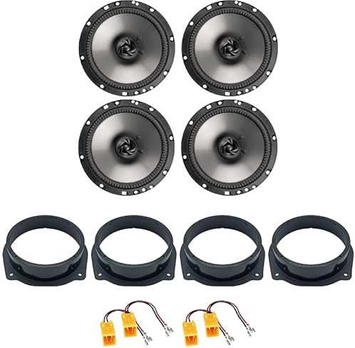 Kit 4 Casse AXTON AE165 per Fiat Bravo dal 2007 in poi con 2 Supporti Anteriori, 2 Supporti Posteriori e 4 Connettori