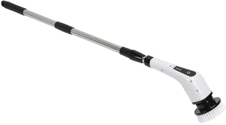 Autolaveuse électrique, Appareil Portatif Fil avec Batterie de 25 W et 1000 MAh, Modèle ANS 8050 avec 7 Brosses Interchangeables, Idéale pour Nettoyer les Sols en Carrelage des