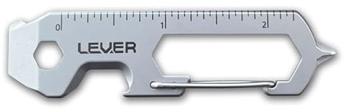 Lever Gear Clip KT Carabiner Keychain Multitool | Beer Bottle Opener Keychain Screwdriver Multitool Carabiner for Keys | Mini Pry Bar, Box Opener EDC Multi Tool Key Chain Tool for Men