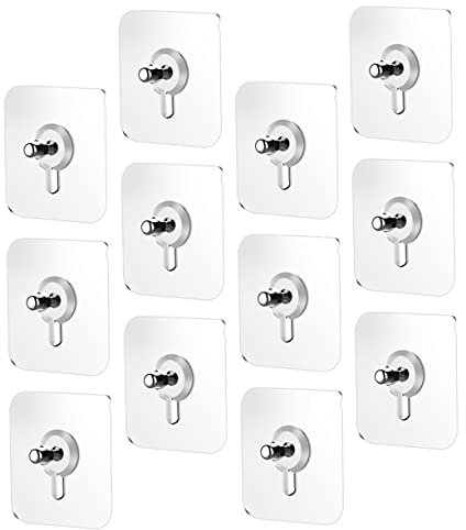CANIGHT Ganchos De Pared Sin Perforar 20 Ganchos De Tornillo Pattex No Mas Clavos Para Organizar