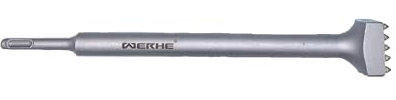 WERHE SDS PLUS Stockermeißel 25 Zähne, 300 mm – Für Beton und Steinbearbeitung