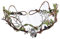 divuukyi Feen-Kopfschmuck, Blattkreis, für Damen, Feen-Stirnband, Foto-Requisiten für Halloween, Weihnachten, Hochzeit