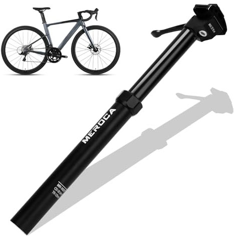 Yinnhom Fahrrad Dropper Sattelstütze, 31,6 mm Aluminiumlegierung Sattelstütze, MTB Hydraulische Erwachsene Teleskopsattelstütze, Fahrradsattelstütze Dropper Hubdrahtsteuerung, Höhenverstellbar