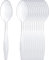 Pack of 100 Clear Heavy Duty Reusable Plastic Spoons – Washable Cutlery Table Spoons – Durable Party Tableware – Perfect for Events, Catering, Picnics, Everyday Use – Eco-Friendly Alternative