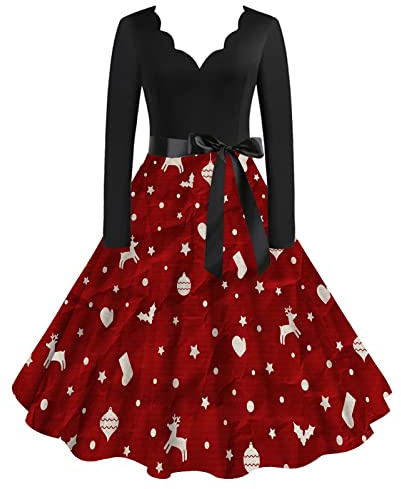 Robe élégante festive pour femme - Col en V - Avec ceinture - Robe de cocktail - Couleurs pastel, Rose, XXL