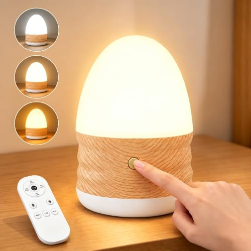 LQIKARL SAD Lamp, 360° UV-Free SAD Light, 10000LUX Light Therapy Lamp, 3 Color Temperature & 5 Brightness & 4 Timers, Touch & Remote Control Happy Sun Lamp Daylight for OfficeDesk