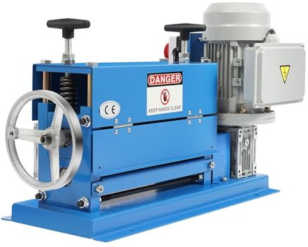 370W Electric Wire Stripping Machine | Cable Stripper 11-Channel Automatic Cable Stripper for 1.5-38mm Copper Wire 20m/min Speed with Emergency Stop Manual/Auto Mode for Scrap Recycling