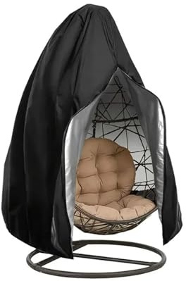 1PC Oxford Tuch Terrassenstuhlabdeckung Eierschaukelstuhl Wasserdichter Abdeckungsschutz Mit Reißverschluss Outdoor Hängestuhlabdeckung FüR Schwingsessel HäNgekorb HäNgestuhl