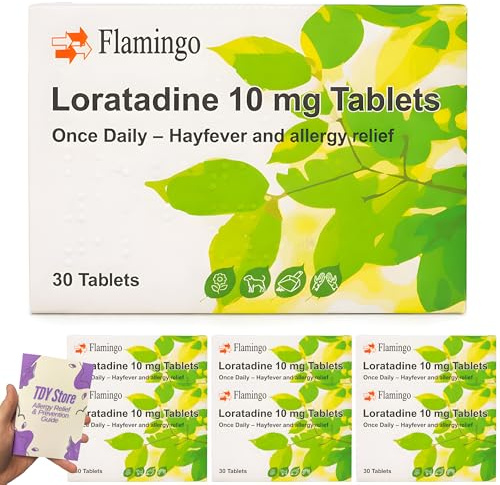 180 Hayfever & Allergy Relief Loratadine10mg Tablets - 6 Month Supply – Non-Drowsy Antihistamine Tablets | TDY Bundle Including Allergy Relief & Prevention Guide