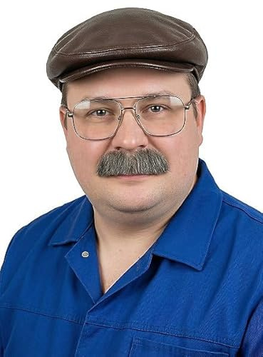 Dicker Schnurrbart - Oberlippenbart mit Echthaaranteil als Verkleidungszubehör für Erwachsene inkl. Hautkleber - braun