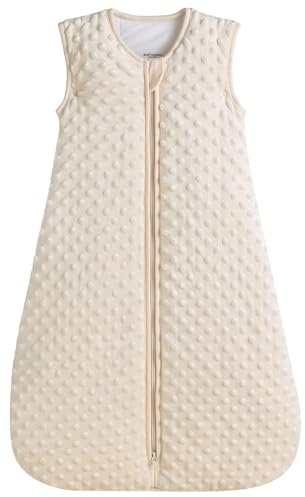 BABYINABAG Very Warm 2.5 Tog Quilted Winter Model Baby Sleep Bag or Sack, Plush Minky Dot for Infants and Toddlers (Small (3-11 mos))