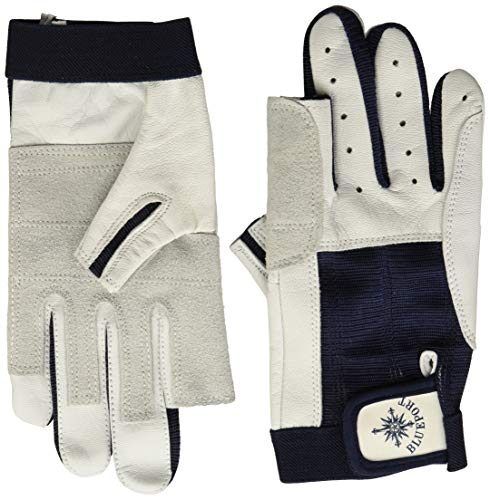 BluePort Segelhandschuhe aus Leder - 2 Finger frei XL