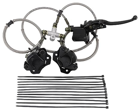 GOOFIT Frontscheibenbremse Hauptbremszylinder Hydrauliksattel Ersatz Für China 110cc 125cc 150cc 200cc 250cc ATV 4 Wheeler Doom Buggy Quad