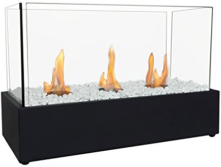 PUR LINE NYMPHA PLUS Biochimenea de sobremesa con triple quemador