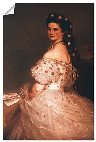 ARTLAND Wanddeko Poster & Kunstdrucke Wandposter 40x60 cm Portrait Sissi Kaiserin Elisabeth von Österreich 1865 Realismus Franz Xaver Winterhalter S9DG
