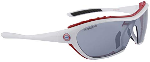FC Bayern München FCB Brille | Sonnenbrille | Sportbrille | 12-99 Jahre| weiß