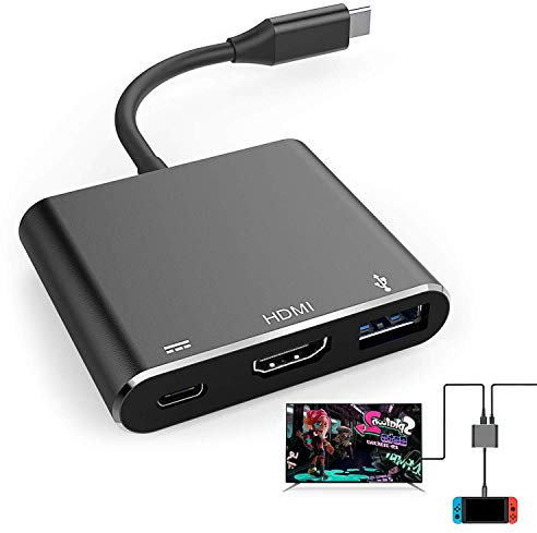 Redlution HDMI Adapter for Nintendo Switch, 1080P USB C HDMI Converter Type C Hub Adapter for Nintendo Switch - Support MacBook Pro/Samsung Galaxy S8/Google Pixel