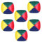 Rmeet Jonglierbälle,6 Pack Mini Beanbags-Jonglierbälle PU Leder Jonglierball Weiche für Anfänger Jungen Mädchen Kinder Erwachsene Multicolor