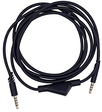 Jerilla Kabel für Astro A10 / A40 / A30 / A50 / Logitech G233 / G433 Gaming-Headset - Audio Leitung mit Stumm Funktion, 2 m / 6.6 Fuß