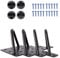 Signstek 8 Inch Heavy Duty Hairpin Furniture Legs, Metal Home DIY Projects for TV Stand, Sofa, Cabinet, etc with Rubber Floor Protectors Black 4PCS