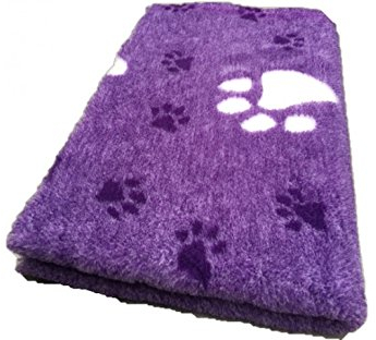 Topmast Vet Bed Hundedecke (XXL, lila), waschbar, Indoor, Antislip, robust, kuschelig, Doppelpack 2x150/100cm