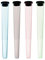 ATOMIC 4 tubi porta cono, cone joint tube, 4 custodie per Sigarette coniche, trasparente in plastica, colori assortiti
