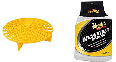 Meguiars X3003 Grit Guard Eimereinsatz & X3002EU Microfibre Wash Mitt Mikrofaser-Waschhandschuh
