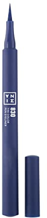 3INA MAKEUP - The Color Pen Eyeliner 830 - Navy Blau Flüssiger Eyeliner - 10h Langhaltende Matte Eyelinerstift mit Präzision Spitze- Hochpigmentiert Flüssig liner - Vegan - Cruelty Free