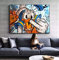 AQgyuh Puzzle 1000 Teile Nordische Karikatur Donald Duck Art Deco Malerei Puzzle 1000 Teile New York Familienspiel für Kinder Erwachsene50x75cm(20x30inch)