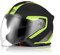 ORIGINE Motorradhelm Jethelm Roller Helm Scooter Helm Moped Mofa Helm mit Doppelvisier ECE Zertifizierung (Techy Fluo Yellow Black,XS)