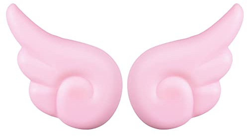 Motorradhelm Horn, Asudaro 1 Paar Motorradhelm Dekoration Fahrradhelm Zubehör Engel Dekoration Helm Dekoration Zubehör Kunststoff Saugnapf Flügel Für Ski Bike Motorradhelm,Rosa