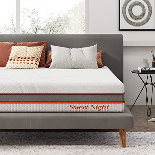 Sweetnight Matratze 150 x 190cm Gel Memory Schaum 7-Zonen Matratzen Mittelfest Kaltschaummatratze Höhe 20cm H3 & H2(150 x 190 x 20cm)