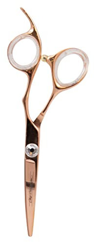 Chris Christensen Adalynn Rose Fellschere für Hunde, 12,7 cm, gebogen, Groom wie ein Profi, aus japanischem 440C Stahl, Roségold