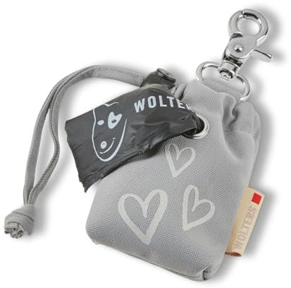 Wolters Poopy Bag Holder (Hundekotbeutel nicht dabei) 9 x 7,5 x 2,5 cm, Farbe:hellgrau