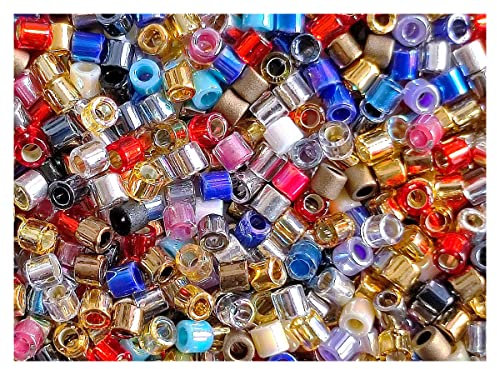 Delica Mélange de perles en verre japonais 8/0 Miyuki (10 g)