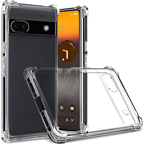 Totill Kompatibel mit Google Pixel 6a Hülle, Crystal Clear Transparent Ultra Dünn Handyhülle Soft TPU Silikon Phone Case. Kratzfest Stoßfestigkeit Durchsichtig Schutzhülle Slim Cover