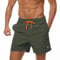 JustSun Badehose Herren Badeshorts Herren Kurz Schnelltrocknend Männer Schwimmhose Boardshorts Herren Beachshorts Swim Shorts Armeegrün S