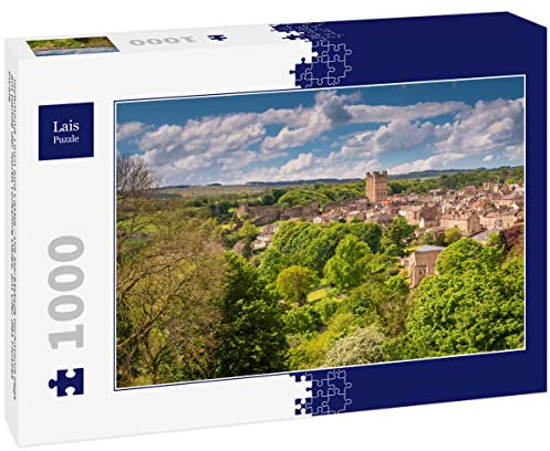 Lais Puzzle Richmond Town and Castle/The market town of Richmond lies on the edge of the North Yorkshire Dales, on the banks of the River Swale 1000 pieces