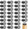 Filzgleiter 60 Stück 25mm Möbelgleiter Filz Stuhlgleiter zum Schrauben Runde Tischbeine Filzpad für Laminat Parkett Fliesen (Dunkelgrau)