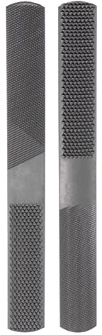 sourcing map 2 Stück 4-in-1 Feile 80/90mm T12 Karbonstahl 22,5mm Breite | Flach Feilen Werkzeuge, 6 Zoll, für Metall Glas Holz Steine Schleifen Polieren Gravieren Entgraten Abziehen
