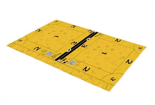TOSSIT Board, Plateau de Jeu pour fléchettes pétanque intérieur extérieur, Silicone qualité supérieur, Multiple Modes de Jeu, Fun Amis Famille, transportable roulable, Version River