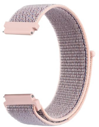 Meliya Correa para Amazfit GTS 2 Mini/GTS 4 Mini/GTS 4/GTS 3/GTS 2e/GTS 2/GTR Mini/GTR 42mm/Amazfit Active,Nylon Loop Ajustable Pulseras de Repuesto para Amazfit GTS Hombre y Mujer(Rosa)