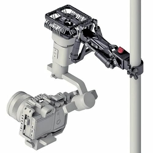 HONTOO Hongtoo 5.5KG Gimbal Shock Absorbing Arm Camera Video Stabilizer Single Arm w/Hydraulic Damper Vibration Isolator for Car Mount DJI RS RS2 RS3pro, Black