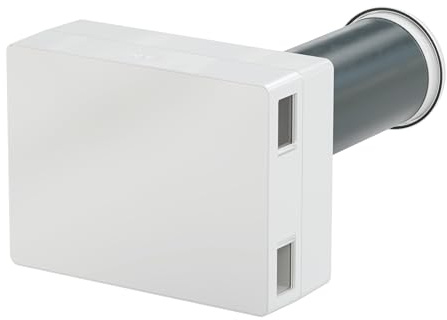 SIEGENIA AEROPLUS WRG smart - Wandlüfter, dezentrale Wohnraum-Lüftung | energiesparend, paralelle Zu- und Abluft, Wärmerückgewinnung, CO²-,Temperatur- & Feuchtesensor, zusätzliche Appsteuerung