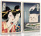 Lustiges, süßes Leinwandbild, japanische Frauen, schreien Katzen, essen Essen, Poster und Drucke, Vintage-Wandkunst, Meme-Poster, Bilder, Esszimmer, Wanddekoration, Wohnzimmer, Küche, Flur, ungerahmt,