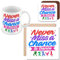 MUGGZ Gift Mug, Card & Coaster for Dancer/Dancing - Never Miss A Chance to Dance - Giftset - Made in The UK